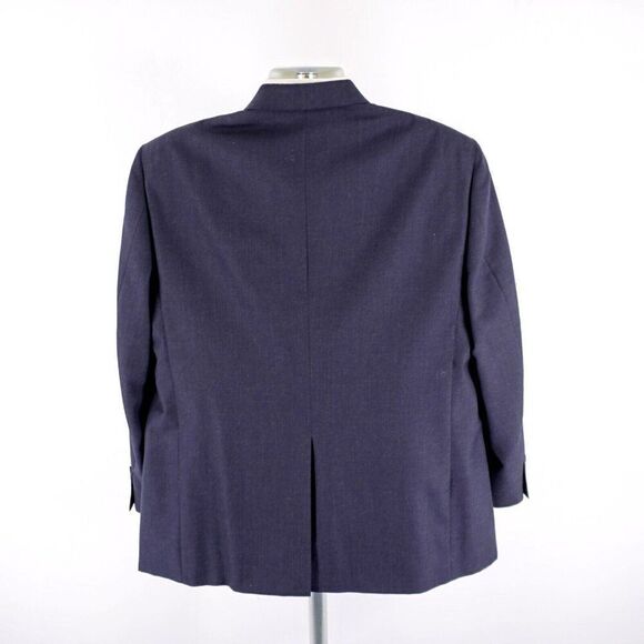 Hart Schaffner Marx Blue Wool 2 Button Blazer 42R Portly - Picture 7 of 13
